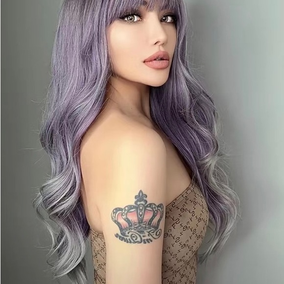 Cute funky wig beautiful color for cosplay or every day - Picture 4 of 7